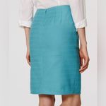 Loft Ann Taylor  Textured Stretch Cotton Slit Pencil Skirt Photo 2