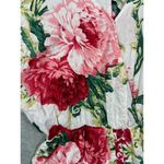 Umgee Floral Print Short Romper Slit Sleeves Sz M Casual Cute Summer Photo 2