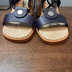 Rag and Bone  Eden Leather‎ Lace-Up Block Heel Sandals Women's 6.5 (EU 36.5) Navy Photo 11