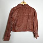 American Eagle  Pink Corduroy Cropped Jacket Photo 4