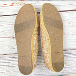 SO  Round Toe Ballet Flats Sequin Espadrille Blush Gold Size 8 Photo 6