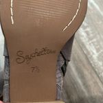 Seychelles  Score Ankle Bootie Soft Gray Suede Zip Almond Toe Block Heel Photo 8