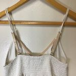 ABS Allen Schwartz Victorian Babydoll Cami Top Satin White Coquette Lace Bow Fairycore Y2K Sz M Photo 4