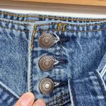 Abercrombie & Fitch Mom Jean High Rise Button Fly Jeans Womens 27 Belted Blue Photo 7