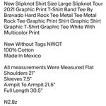Bravado New Slipknot Shirt Size Large Slipknot Tour 2021 Graphic Print T-Shirt Band Tee By Unisex Photo 1