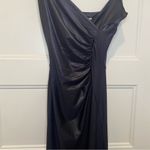 Chiara Boni La Petite Robe Black Marghetta Ruched Maxi Dress Gown Size US 2 NWT Photo 3