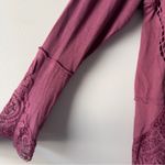 Free People  Sparrow Tunic Top in Smokey Wings Elegant long sleeve Lace Details Photo 5