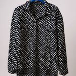 Fun2Fun Black Bird Print Button Down Shirt Long Sleeve Casual‎ Top 3XL Photo 0