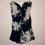 Majorelle  Strapless Navy Floral Mini Dress. Size L Photo 7
