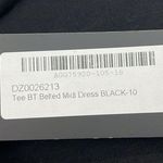 Nasty Gal New Size 6 Black Mock Neck Short Sleeve Midi T-Shirt Dress Photo 9