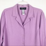 Sag Harbor  Vintage Lavender Button Down Blouse Size Large Photo 3