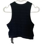 SheIn  NEW black crop tank top small elastic band Photo 3