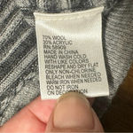 Antonio Melani Wool Blend Long Sleeve Sweater Sequin Stripes Cozy Size Med Photo 5