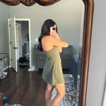 Olive Green Athletic Dress w/ Spandex Shorts Photo 6