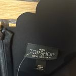 Topshop  Black Scalloped Cutout Scuba Knit‎ Dress Size 10P Photo 6