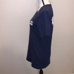 Bella Canvas  Crazy House Paris Texas Western Navy blue short sleeve shirt Photo 2