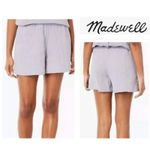 Madewell NWT Linen Pull-On Cotton Gauze Shorts Small Lavender Lounge Cozy Soft Photo 1