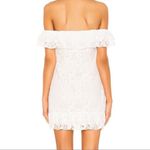 superdown Revolve  Samantha White Lace Off The Shoulder Mini Dress size Small $70 Photo 2