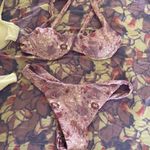 Floral Print Women's Intimate Set Pink Size M Photo 0