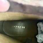 Coach Maya Suede Polished Calf Ankle Wedge Boots Brown Size 10 Q5328 Photo 11