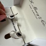 Macy's RH Macy’s & Co Sterling Silver sapphire and Diamond earrings Photo 4