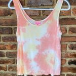Betsey Johnson  Pink Yellow Tie Dye Sleepwear Pajama Tank Top Women's Size Small Photo 2