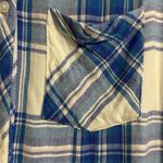 Rails  Women’s Sleeveless Plaid Button Down Blue & White Collared Dress, Size L Photo 4