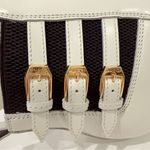 Gucci Cordovan Lux Elastico Wall Leather Ankle Kitten Heel Bootie Dusty White 37 Photo 12