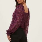 ASTR The Label Magenta Ditsy Floral Lovesong Top Photo 3