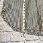 J.Crew  Women's linen cotton blend Popover black white Striped Tunic Top shirt M Photo 8