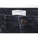 ZARA Jeans Raw Hem Distressed Denim Frayed Women 2 Stretch Grunge Whimsigoth Emo Photo 3