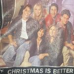 Ripple Junction Plus Size 2X Black Cropped Friends Christmas Sweater Raw Hem Photo 2