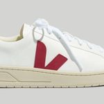 VEJA Madewell + Vegan Leather Urca Sneakers in White Marsala Photo 1