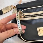 Versace Perfumes Black Gold Nylon Crossbody Handbag Womens Purse Shoulder Bag Photo 4