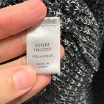 Zenana Outfitters Oversized Black/White V Neck Boutique Sweater Size XL Photo 2