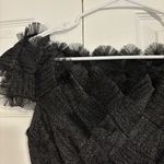 Tadashi Shoji  Metallic Off The Shoulder Gown Photo 6