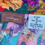 Worthington VINTAGE Vibrant Colorful Pleated Midi Skirt Multicolor 10 Preppy Photo 4