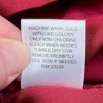 New York & Co. Pleated 3/4 Lace Sleeve Blouse Large Photo 7