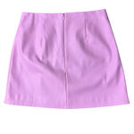 Anthropologie  Meave Micro Mini Pink Faux Leather Mini Skirt Size 10 Barbiecore Photo 3