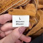 NWOT Mustard Yellow High Waisted Wide Leg Pants Size L Photo 4