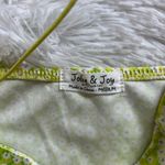 Jolie & Joy Lime Green Floral Dress Size M Photo 6