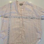 Everlane Womens Light Pink Striped 100% Linen Shirt Photo 5