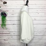 Urban Romantics  Lightweight Linen Button Front Twist Top Off White Size Large Photo 5