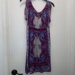 Full Tilt printed summer dress paisley in purple size S casual Photo 4