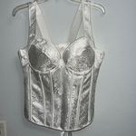 02 Collection White Bridal Bustier Large NWOT Photo 1