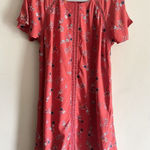 Modcloth Floral Wildflower Shift Dress with Fringe Bottom Women's Large Photo 0