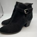 Sam Edelman Black Suede Ankle Boots Buckle Western Booties Womens 8 Photo 7