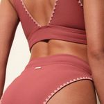 *NEW* Berlook Contrash Stitch Bikini Red Size L Photo 1