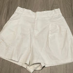 ZARA  High Waist White Women's Shorts Photo 0