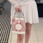 Dempsey Bucket Bag 19 In Signature Jacquard With Coach Patch And Heart Photo 1